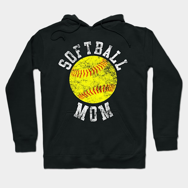 Vintage Softball Mom Hoodie by tropicalteesshop